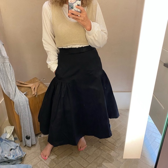 Hope for Flowers Tracy Reese x Anthropologie Black Classic Skirt Size Small - Picture 7 of 8
